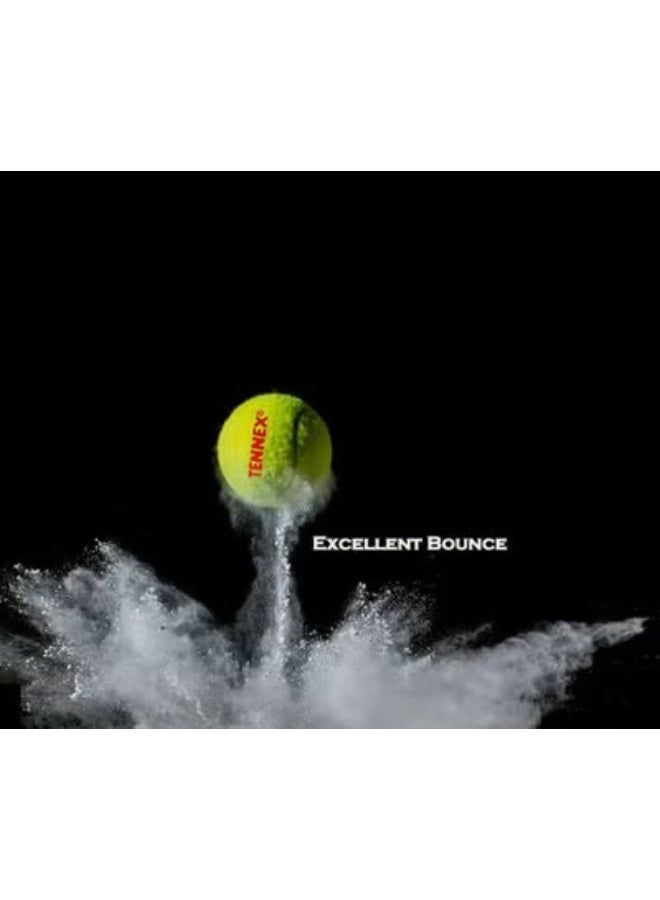 Tennex Yellow Hard / Heavy weight Cricket Tennis Balls(Pack of 6) - Image 1
