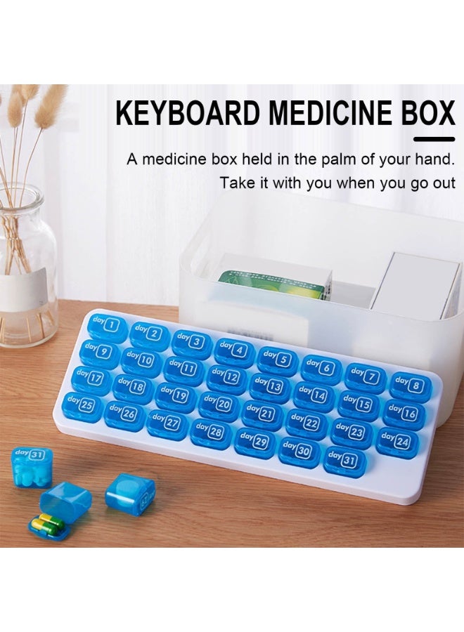 31-Day Monthly Pill Organizer Pods – Daily Numbered Medication Organizer for Pills, Vitamins & Supplements – BPA Free, Travel-Friendly Pill Box - Image 4