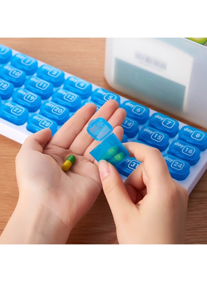 31-Day Monthly Pill Organizer Pods – Daily Numbered Medication Organizer for Pills, Vitamins & Supplements – BPA Free, Travel-Friendly Pill Box - Image 5