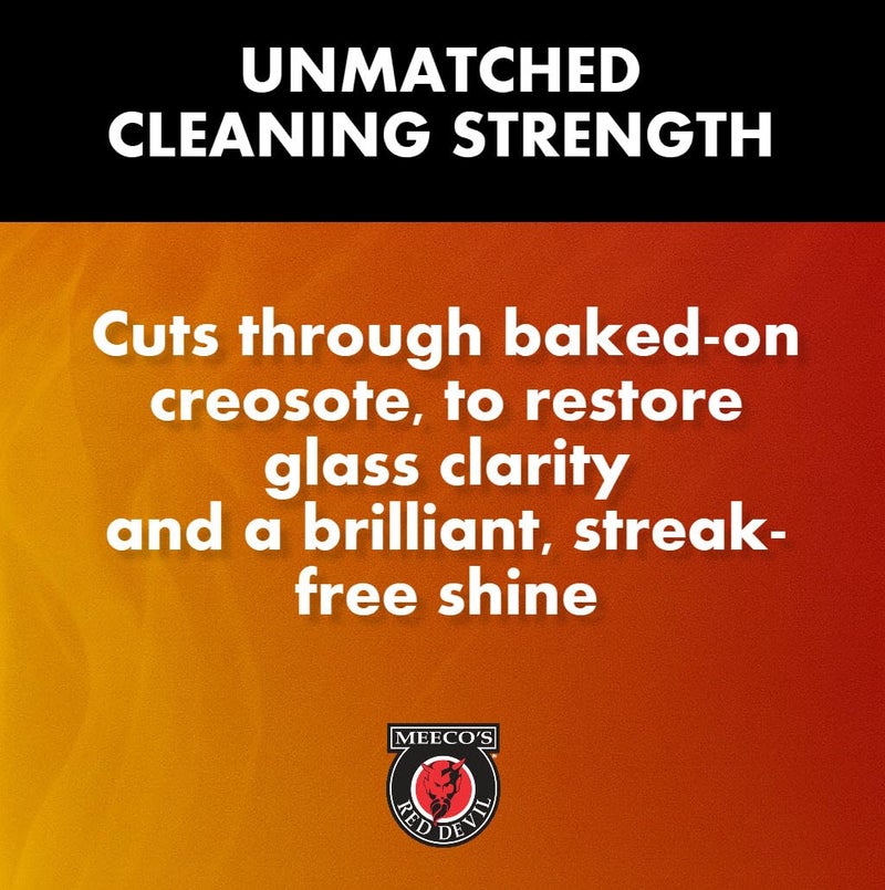MEECO'S RED DEVIL 701 Wood Stove Glass Cleaner - Removes Creosote, Soot & Smoke from Wood, Pellet, Coal Stoves & Fireplace Inserts (16 fl oz) - Made in the USA - Image 3