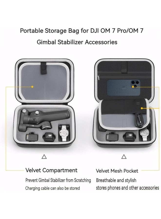 Osmo Carrying Case for DJI Osmo Mobile 7P/7, Waterproof Shoulder Storage Bag for DJI OM 7 Pro/OM 7 Gimbal Stabilizer Accessories - Image 3