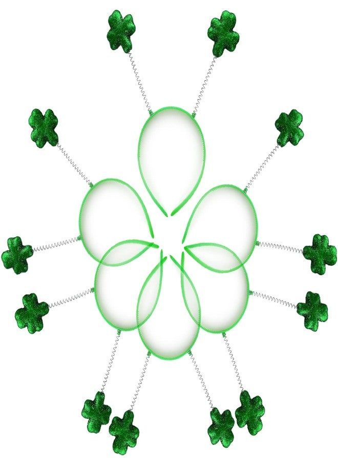GiftExpress 12-Pack St Patrick's Day Shamrock Headband, Shamrock Head Boppers, St Patrick's Hair Accessories Party Supplies - Image 2