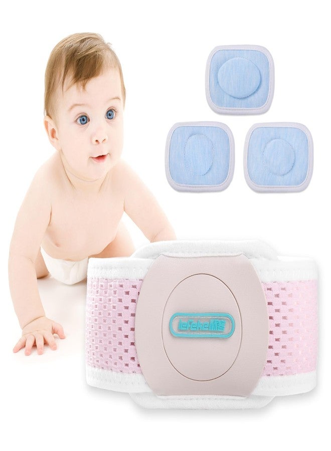 lefeke Umbilical Hernia Belt Baby Belly Button Band, Newborn Belly Wrap Truss, Infant Abdominal Binder for Children Kids, Adjustable Navel Belly Band Support Cord (Pink-S) - Image 1