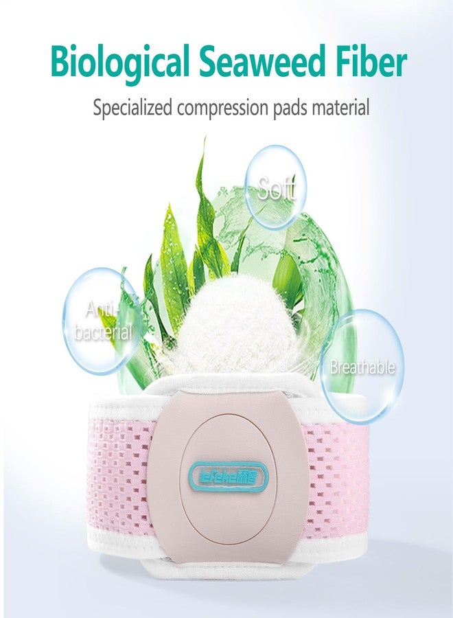 lefeke Umbilical Hernia Belt Baby Belly Button Band, Newborn Belly Wrap Truss, Infant Abdominal Binder for Children Kids, Adjustable Navel Belly Band Support Cord (Pink-S) - Image 5