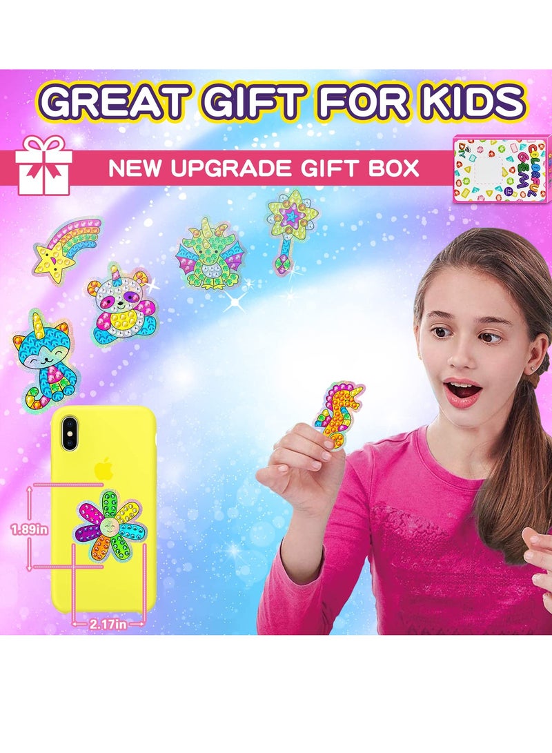 دايتويز مجموعات الرسم الفني الماسي للأطفال - 24 قطعة من ملصقات الحيوانات الفنية الماسية مع أداة الأحجار الكريمة، فنون وحرف يدوية للأطفال من سن 8 إلى 12 عامًا، أفضل هدية ملصقات فسيفساء للأولاد والبنات للقيام بها بنفسك - Image 2