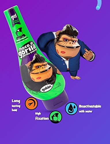 Moco de Gorila Galan Hair Gel | Extra Brillante Hair Styling Gel for Extreme Long-lasting Hold, Gorilla Snot Gel is the Ultimate Hair Gel to bring Shine to any Hairstyle; 11.9 oz Squizz Bottle - Image 5
