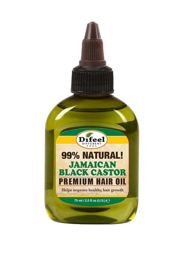difeel زيت الخروع الأسود الجامايكي 99% طبيعي - Image 1