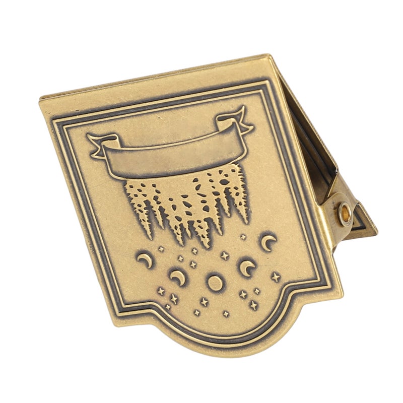 Brass Binder Clip Vintage Decorative Strong Clamping Force Book Clip for Journal Notebook Drawing Paper Sketch Paper Type 2 - Image 4