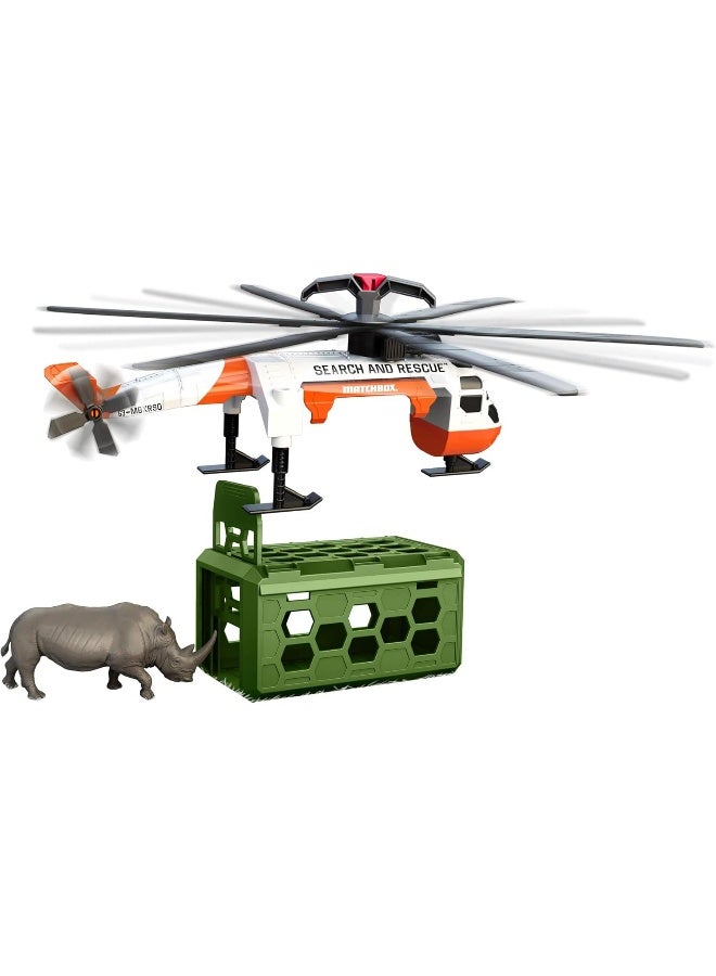 Mattel Games Matchbox Rescue Adventure Set With Vehicle and Animal Figure - Image 4