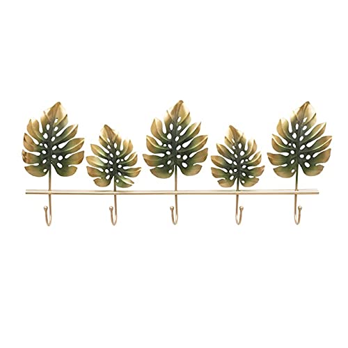 World Decor Palm Leaf Hook Decor with 5 Hooks 18 03 10 in - Image 3