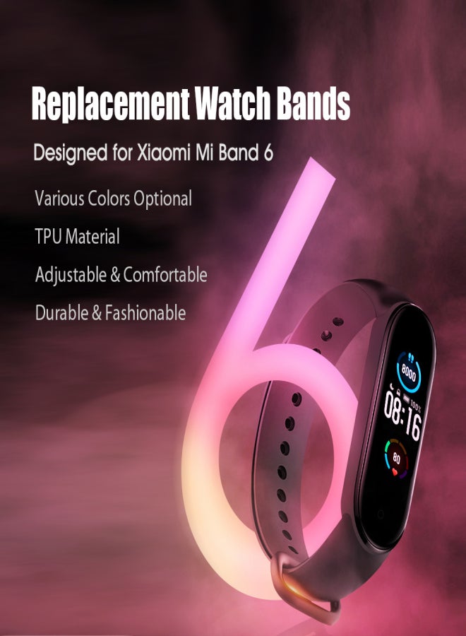 Replacement Strap For Xiaomi Mi Band 6 Smartwatch Adjustable Silicone Strap Band Replacement Watch Band for Men and Women - Image 2