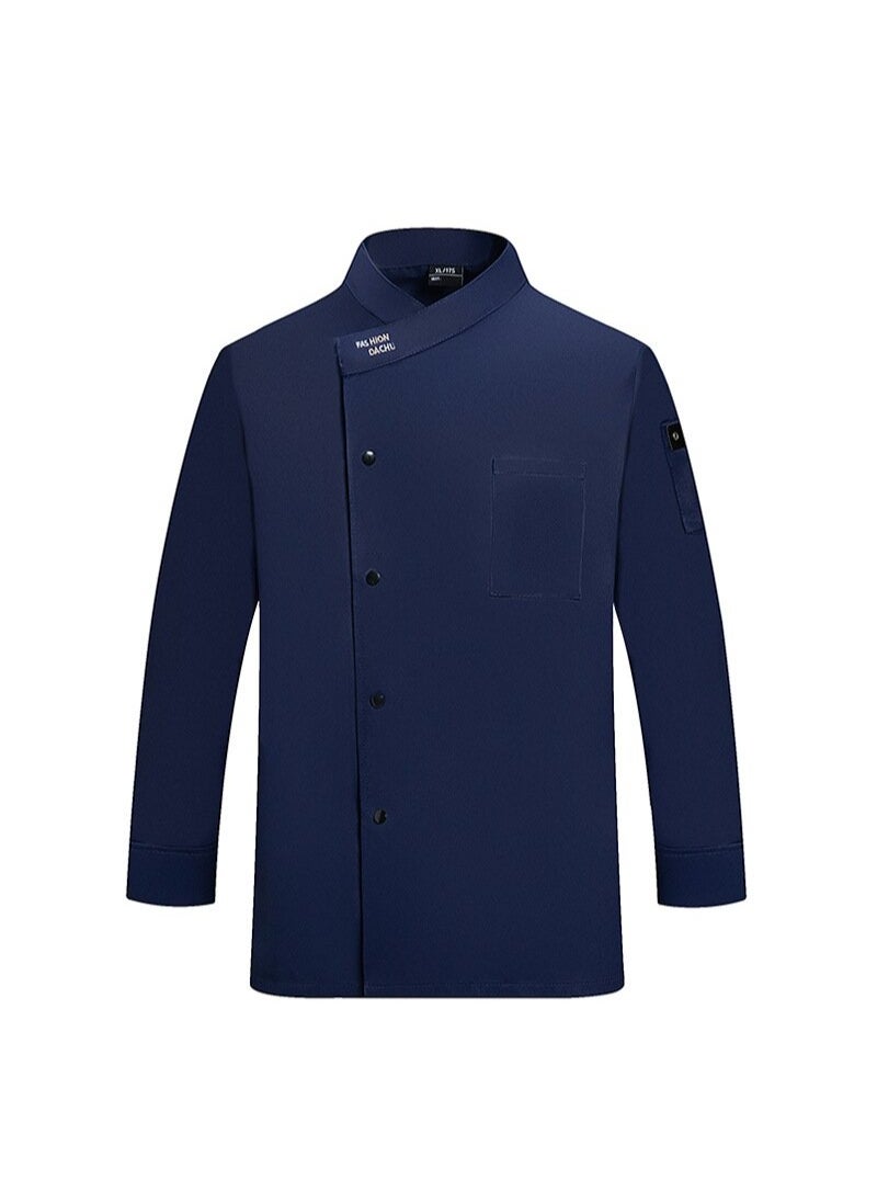 NIBEMINENT Restaurant Kitchen Chef Uniform Restaurant Kitchen Chef Uniform Chef Clothes Men Women Chef Shirt Breathable Chef Top Workwear  - Image 1