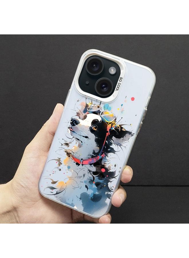 اس-توب جراب لهاتف iPhone 15 Plus بلون حبر غير لامع مصنوع من مادة PC+TPU - Image 2