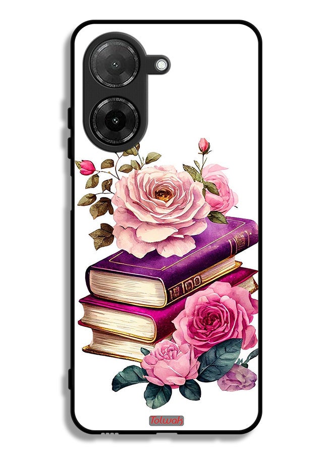 Tolwak Xiaomi Redmi A5 4G Protective Case Cover Roses And Books - Image 1