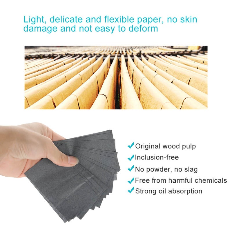 80Pcs/pack Men Blotter Face Oil Control Absorbing Paper Blotting Tissues - Image 4