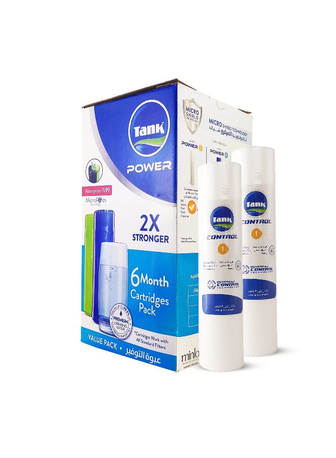 Tank Filter Wax Pack 3 Stages- 4 Cartridges+2 additional cartridges - Image 1