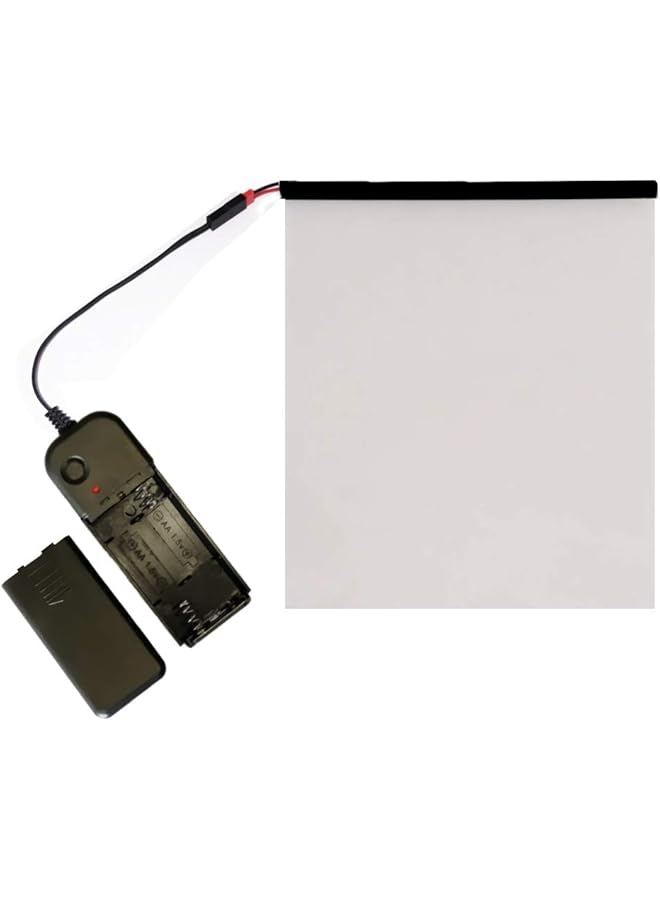 The Bros Switchable Adhesive Smart Film PDLC Electronic Smart Tint Glass Sticker for Home Office Window, 6Inch x 8Inch, clear, Transparent - Image 1