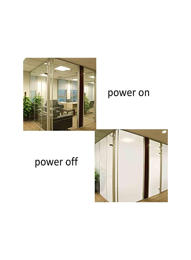 The Bros Switchable Adhesive Smart Film PDLC Electronic Smart Tint Glass Sticker for Home Office Window, 6Inch x 8Inch, clear, Transparent - Image 3
