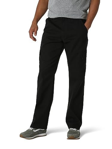 Wrangler Authentics Twill Relaxed Fit Cargo Pant, Black Twill, 36W x 29L - Image 5
