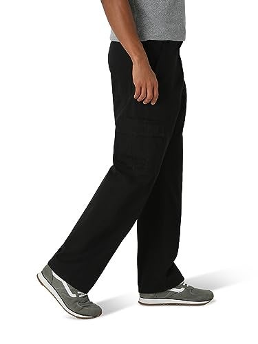 Wrangler Authentics Twill Relaxed Fit Cargo Pant, Black Twill, 36W x 29L - Image 2