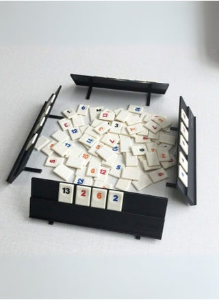 Rummy Set, Classic Rummy Tiles Game, Fast Action Rummy Tiles Game, with 4 Durable and Exclusive Three-Tier Foldable Game Racks and Instructions, 2-4 Players, Great Gift - pzsku/ZEBC1D4CE5C35C196A9B3Z/45/1746195037/0d8cbd57-f65f-4e90-8191-62b5cd2061fb