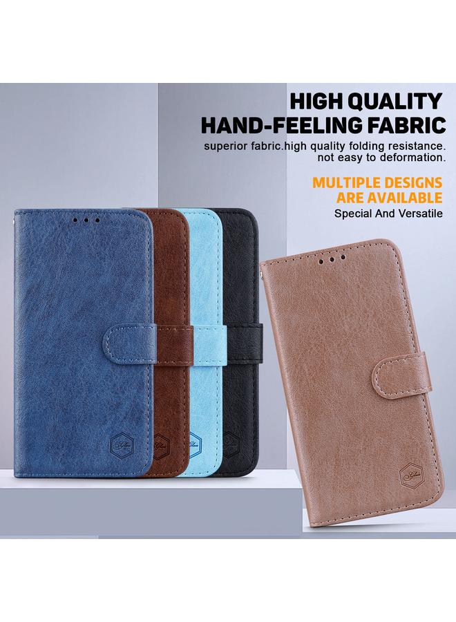 S-TOP Case For Samsung Galaxy A41 Skin Feeling Oil Leather Texture PU + TPU Phone Case - Image 5