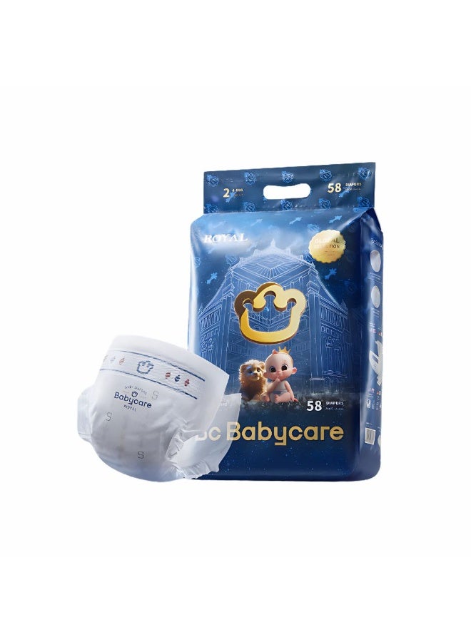 Babycare - Royal Baby Diapers - Size 2 - 4-8 kg - 58 Pcs - Image 1