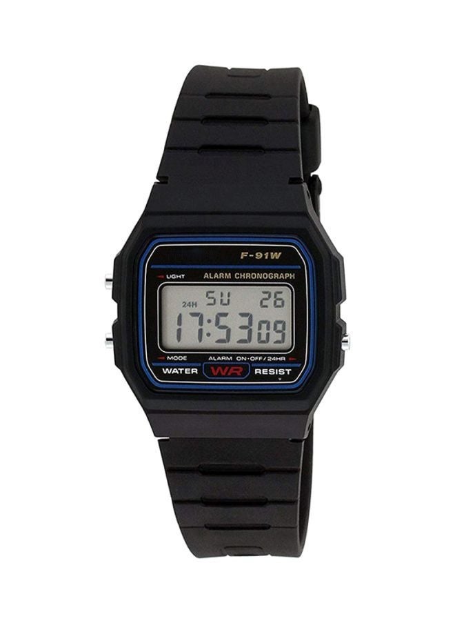 Vintage Resin Digital Watch F91W, Men's Classic Quartz Watch with Resin Strap, Multi-Function Sport Watch 35mm  - Image 1