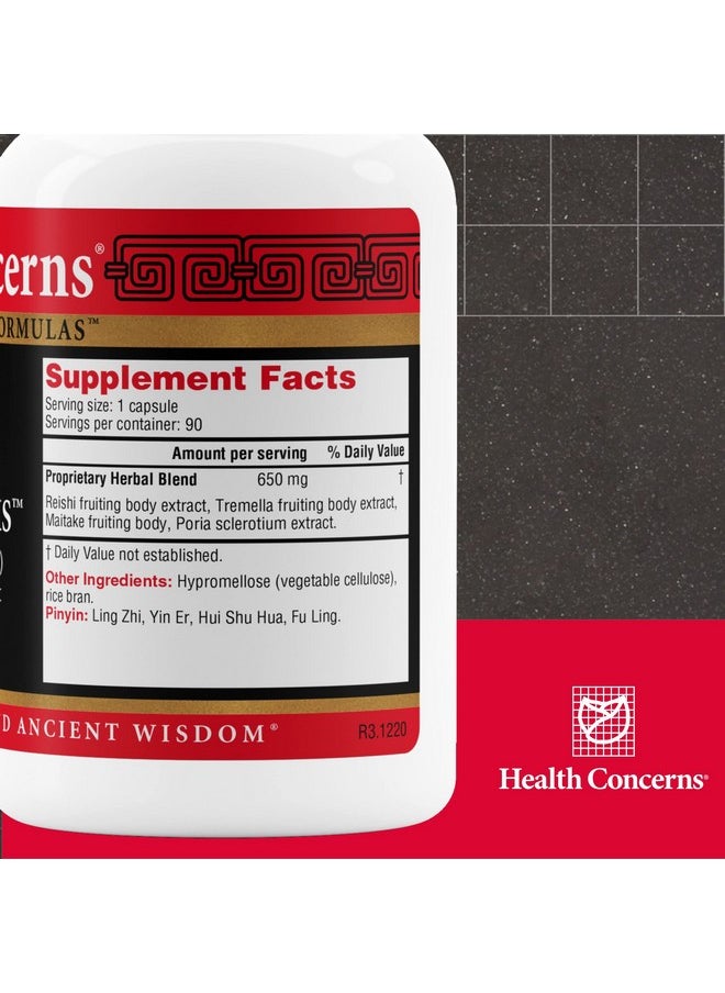 Health Concerns Power Mushrooms Immune And Energy Support (90 Capsules)  - Image 3