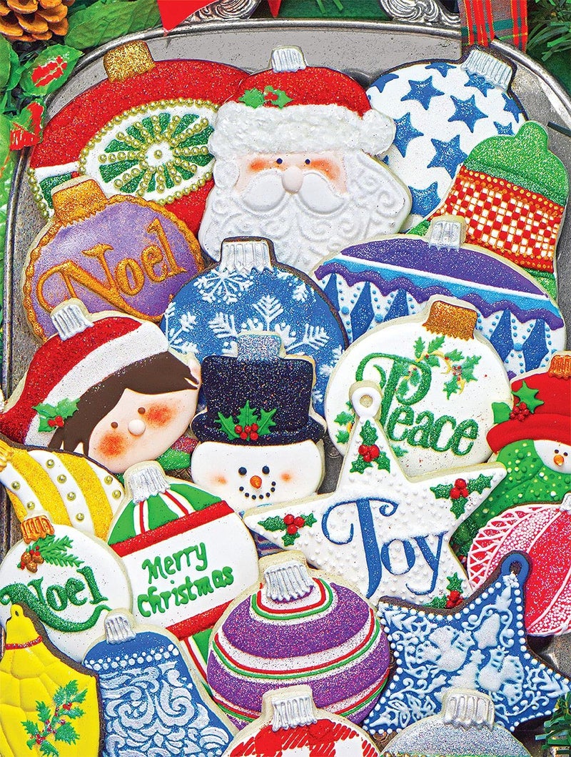 Springboks 500 Piece Jigsaw Puzzle Christmas Ornament Cookies  Made in USA - Image 2