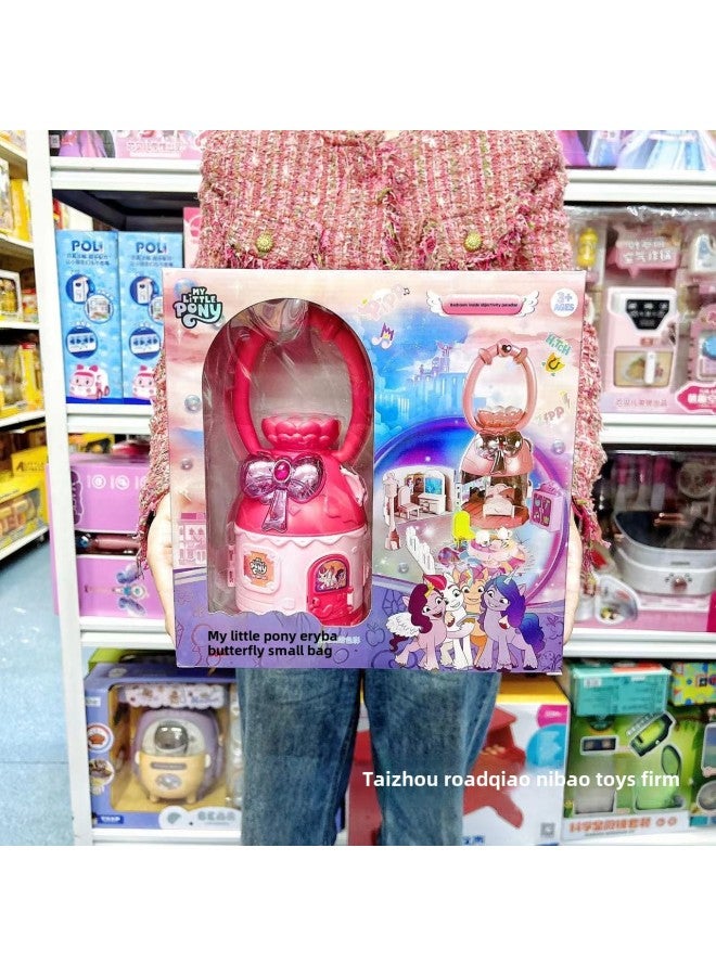 Authentic Little Pony Girl Doll Play House Children's Toy Magic Bus Fantasy Castle Adventure-Color:DM-14 # My Little Pony Tote Bag  - Image 1