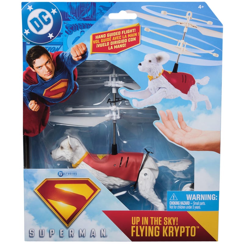 DC Comics  Superman Up in The Sky! Flying Krypto  RC Toys and Remote Control Toys for Kids  7.5-Inch Hovering Superdog  for Ages 4 and Up - Image 1