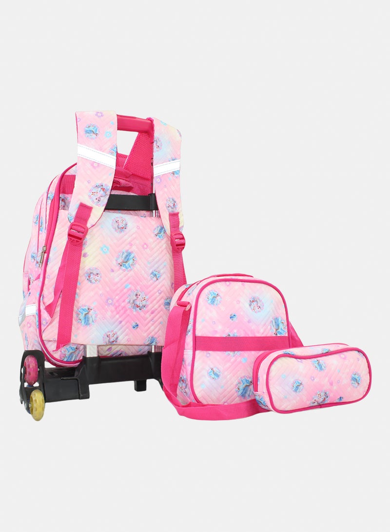 Migo Frozen School Set Trolley Bag 16 Inches – Pink - Image 2
