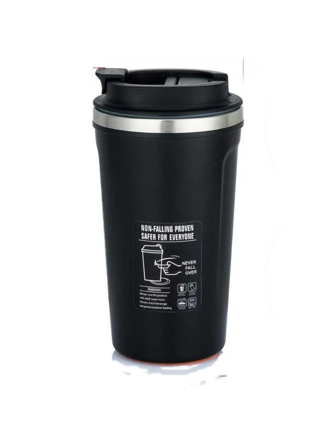 Black Stainless Steel Travel Thermal Mug - Image 1