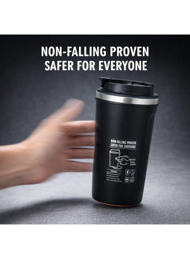 Black Stainless Steel Travel Thermal Mug - Image 3