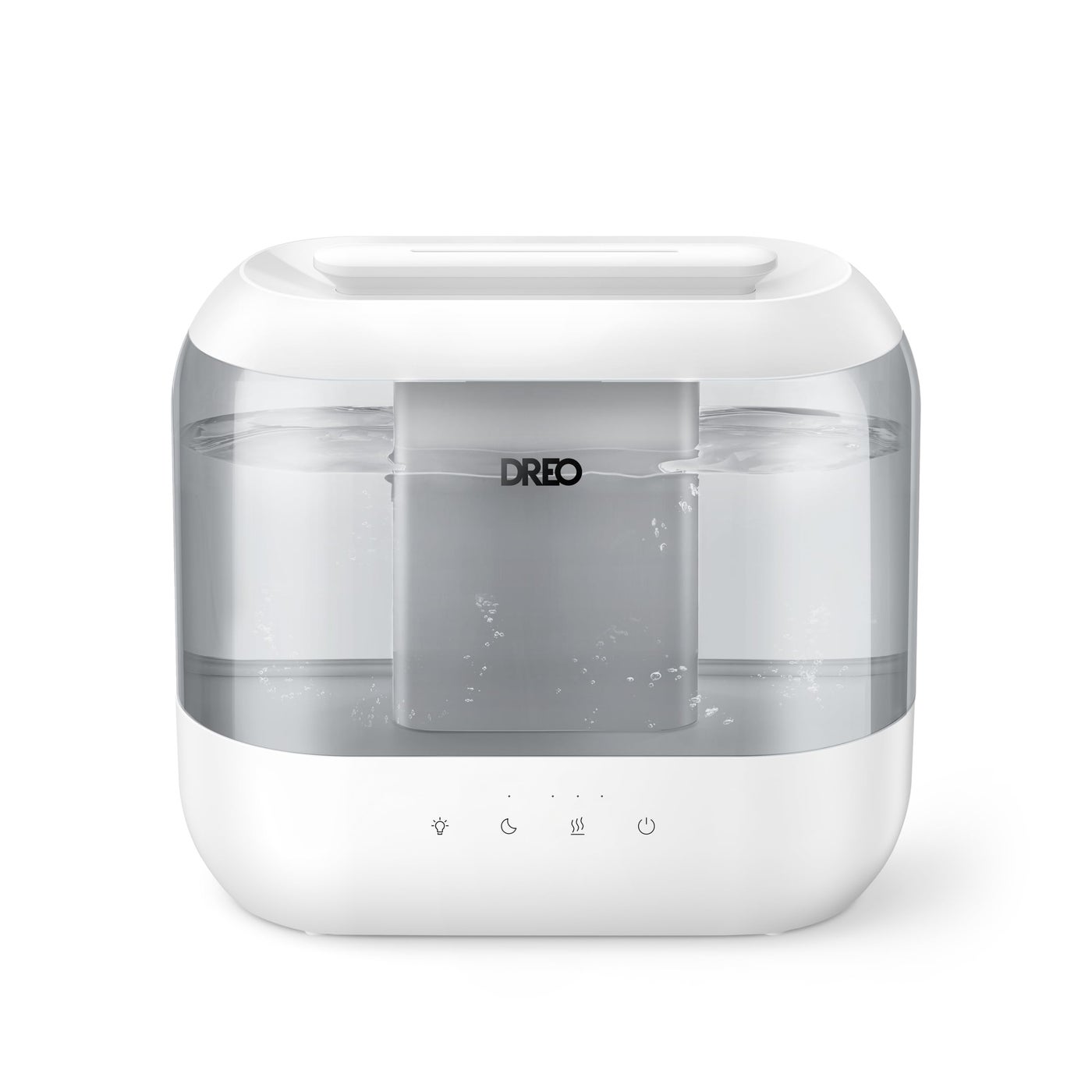 Dreo Humidifiers for Bedroom 4L Top Fill for Large Room 36H Runtime 28 dB Quiet Supersized Cool Mist Air Humidifier for Baby Nursery Plants Indoor Night Light Easy to Clean Fill Gray