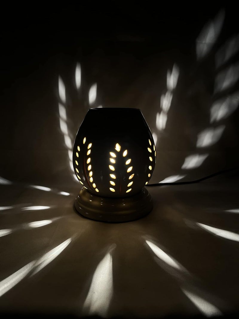 Ceramic Lotus Design Aroma Diffuser Lavender  - Image 2
