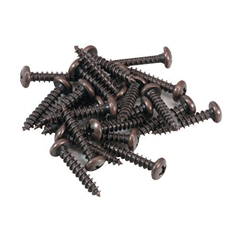 Rok Hardware 100 Pack #4 x 5/8" Deep Coarse Thread Phillips Pan Head Wood Screws Bronze Plated MDF - Image 3
