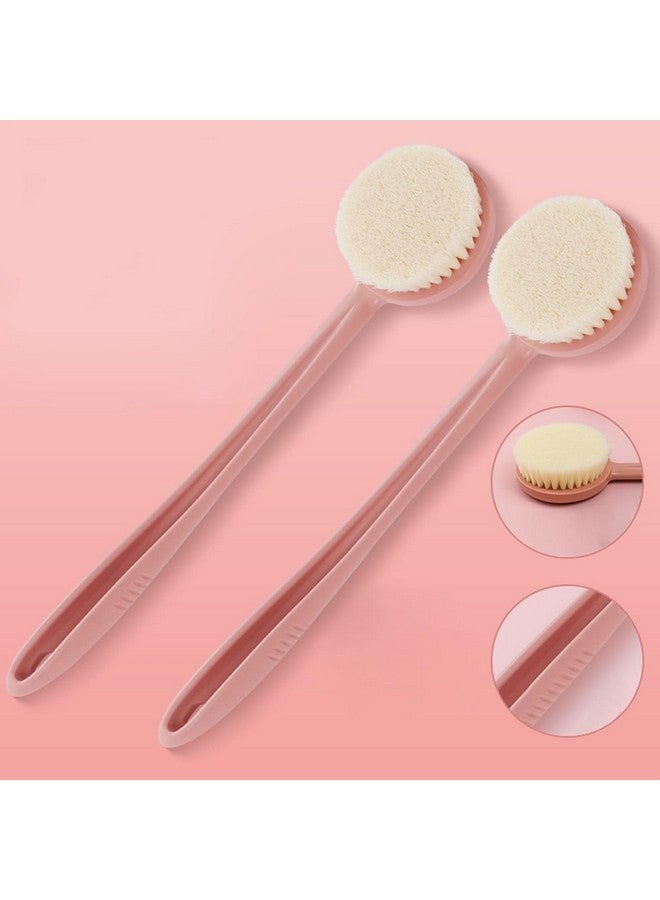 FEBLICH Bath Brush Back Scrubber With Soft Bristles Long Handle Bathing, Spa Body Massage - Image 5