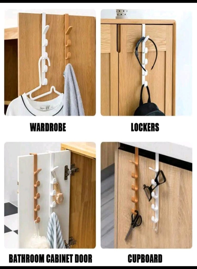 Simple Door Hanger Clothes Hanger Door Hole Door Back Storage Rack Creative Clothes Hook Small Dish Drying Rack with Mat Hangers - Image 5