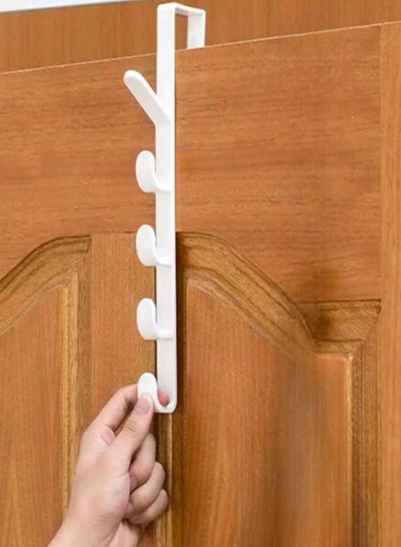 Simple Door Hanger Clothes Hanger Door Hole Door Back Storage Rack Creative Clothes Hook Small Dish Drying Rack with Mat Hangers - Image 1