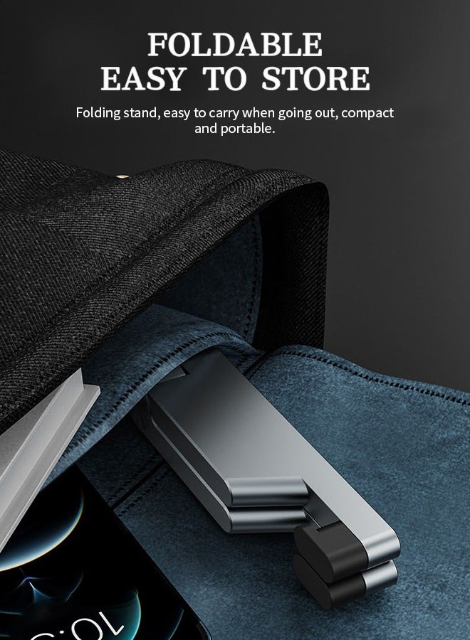 Mini Portable Foldable Desktop Phone Holder Compatible with All Smartphones, Computers, Tablets - Image 4