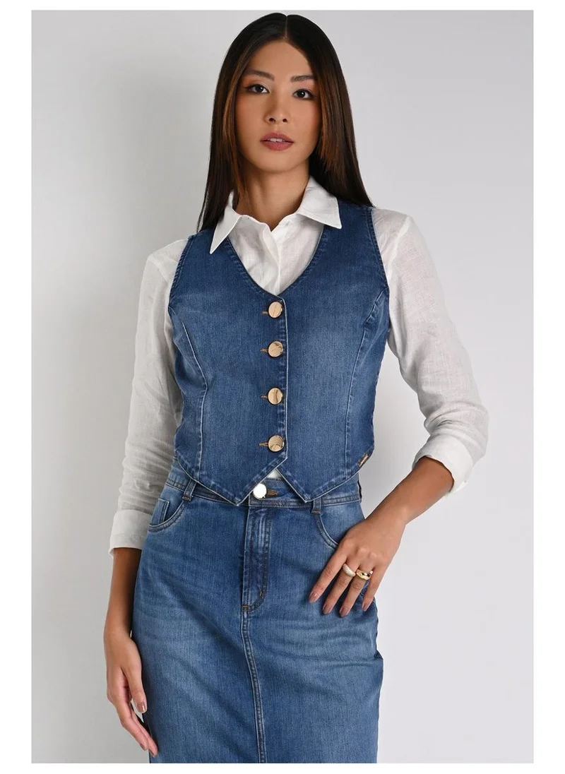 Carmen Steffens Denim Elegance Vest