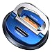 MRGLAS Upgraded 125W USB C Car Charger Super Fast Charging for iPhone 16 PD65W QC60WAll Metal MRGLAS Cigarette Lighter Car ChargerDual Port for iPhone 16 15 Pro iPad Samsung S25 S24 MacBookBlue - Image 2