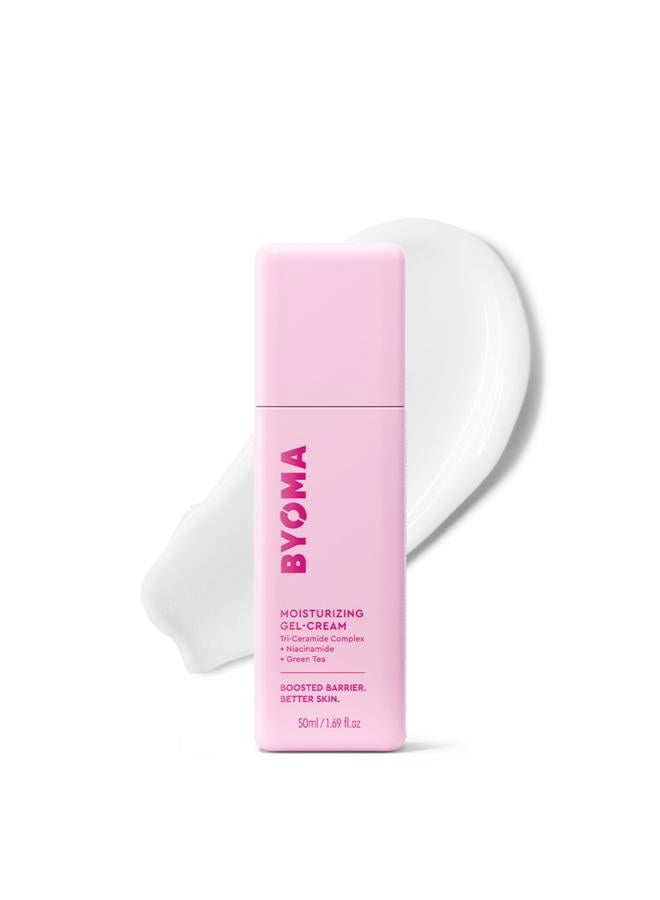 BYOMA Moisturizing Gel Cream - Barrier Repair Cream/Gel Face Lotion with Niacinamide and Green Tea - Ceramide Face Moisturizer for Dry Skin - Alcohol Free, Oil Free Face Moisturizer - 1.69 fl. oz - Image 1