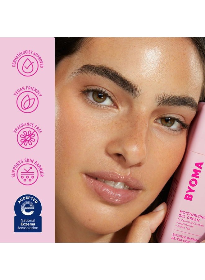 BYOMA Moisturizing Gel Cream - Barrier Repair Cream/Gel Face Lotion with Niacinamide and Green Tea - Ceramide Face Moisturizer for Dry Skin - Alcohol Free, Oil Free Face Moisturizer - 1.69 fl. oz - Image 5