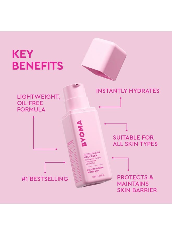 BYOMA Moisturizing Gel Cream - Barrier Repair Cream/Gel Face Lotion with Niacinamide and Green Tea - Ceramide Face Moisturizer for Dry Skin - Alcohol Free, Oil Free Face Moisturizer - 1.69 fl. oz - Image 3