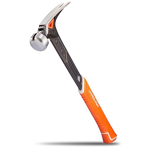 VANQUISH 17 oz Framing Hammer, Straight Claw Hammer with Magnetic Nail Holder, Rip Claw Hammer with Smooth Face & Shock Absorbing Grip, Heavy Duty One-piece Forged Hammer 0524 - Image 1