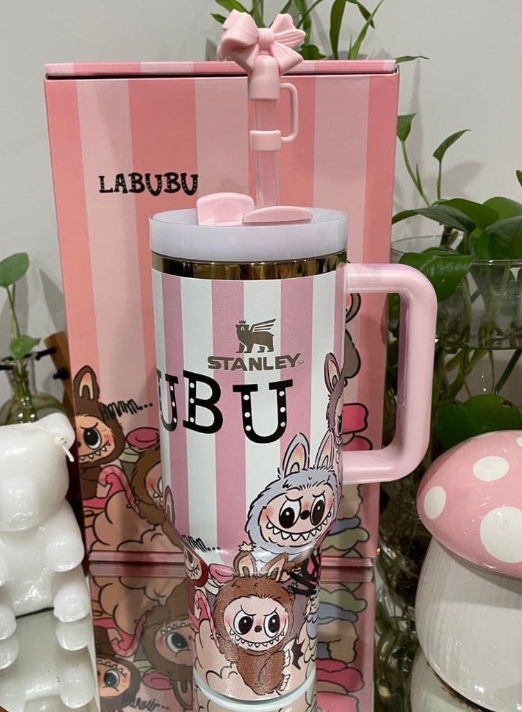 ستانلي كوب ستانلي كوينشر H2.0 فلو ستيت معزول بالفراغ من الفولاذ المقاوم للصدأ مع غطاء وقشة للماء والشاي المثلج أو القهوة والعصائر وغيرها، سعة 40 أونصة - Image 1