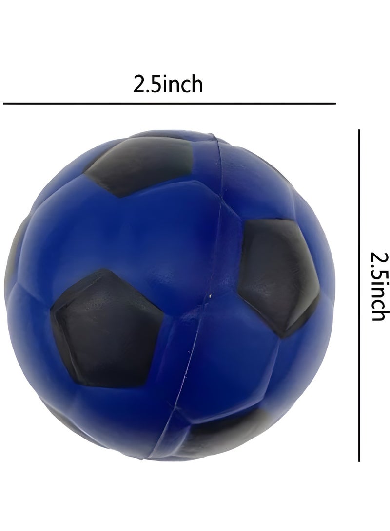 MAGIC VAULT 24 Pcs Colorful Soccer Football Stress Ball, 2.5 inch Soft Foam Squeeze Sports Ball for Party, Release Stress Anxiety Relief (Football) - Image 5